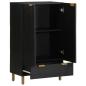 Preview: Highboard Schwarz 60x33x100 cm Holzwerkstoff