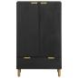 Preview: Highboard Schwarz 60x33x100 cm Holzwerkstoff