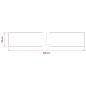 Preview: Selbstklebende Möbelfolie Schwarz 500 x 90 cm PVC