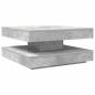 Preview: Couchtisch 360-Grad Drehbar Betongrau 70x70x34,5 cm