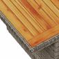 Preview: 5-tlg. Garten-Sofagarnitur mit Kissen Grau Poly Rattan