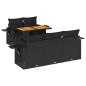 Preview: 6-tlg. Garten-Sofagarnitur mit Kissen Schwarz Poly Rattan