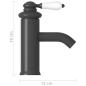 Preview: Waschtischarmatur Grau 130x180 mm