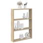 Preview: ARDEBO.de - Wandregal Sonoma-Eiche 43x9x60 cm Holzwerkstoff