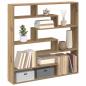 Preview: ARDEBO.de - W?rfelregal 7 F?cher Artisan-Eiche Holzwerkstoff