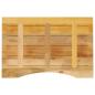 Preview: Schreibtischplatte mit Aussparung 100x50x2,5cm Massivholz Mango