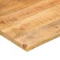 Preview: Schreibtischplatte mit Aussparung 100x50x2,5cm Massivholz Mango