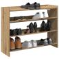 Preview: ARDEBO.de - Schuhregal Artisan-Eiche 80x25x62 cm Holzwerkstoff
