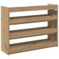 Preview: Schuhregal Artisan-Eiche 80x25x62 cm Holzwerkstoff
