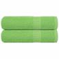 Preview: ARDEBO.de - Handtücher FROGN 2 Stk. Apfelgrün 50x100 cm 360 g/m²