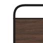 Preview: Ersatz-Kopfteil Braun Eichen-Optik 100 cm Stahl und Holzwerkstoff