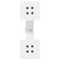 Preview: Couchtischbeine X-Form 2 Stk. Weiß 37x(30-31) cm Stahl