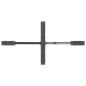 Preview: Esstischbein in Spinnenform Anthrazit 150x78x(72-73) cm Stahl