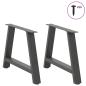 Preview: Couchtischbeine A-Form 2 Stk. Anthrazit 60x(42-43) cm Stahl