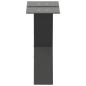 Preview: Couchtischbeine X-Form 2 Stk. Anthrazit 40x(30-31) cm Stahl