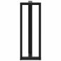 Preview: Bartischbeine T-Form 2 Stk. Schwarz 40x35x(110-111) cm Stahl