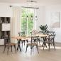 Preview: ARDEBO.de - Esstischbeine X-Form 2 Stk. Schwarz 50x(72-73) cm Stahl