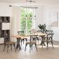Preview: ARDEBO.de - Esstischbeine X-Form 2 Stk. Anthrazit 60x(72-73) cm Stahl