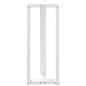 Preview: Bartischbeine T-Form 2 Stk. Weiß 50x35x(100-101) cm Stahl