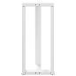 Preview: Bartischbeine T-Form 2 Stk. Weiß 50x35x(90-91) cm Stahl