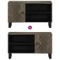 Preview: TV-Schrank 80x33x46 cm Massivholz Mango