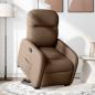 Preview: Relaxsessel mit Aufstehhilfe Braun Stoff