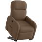 Preview: Relaxsessel mit Aufstehhilfe Braun Stoff