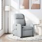 Preview: ARDEBO.de - Massagesessel Hellgrau Stoff