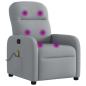Preview: Massagesessel Hellgrau Stoff