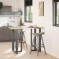 Preview: ARDEBO.de - Bartischbeine T-Form 2 Stk. Anthrazit 60x35x(100-101) cm Stahl