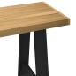 Preview: Schreibtisch NOAIN A-Form-Beine 120x50x75 cm Massivholz Kiefer