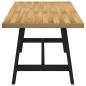 Preview: Esstisch NOAIN A-Form-Beine 180x90x75 cm Massivholz Kiefer