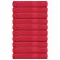 Preview: ARDEBO.de - Saunatücher FROGN 10 Stk. Rot 80x200 cm 360 g/m²