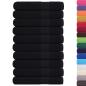 Preview: Saunatücher FROGN 10 Stk. Schwarz 80x200 cm 360 g/m²