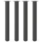 Preview: Bartischbeine 4 Stk. Anthrazit 100-102 cm Stahl