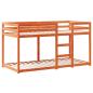 Preview: Etagenbett mit Dach Wachsbraun 90x190 cm Massivholz Kiefer