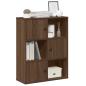 Preview: ARDEBO.de - B?cherregal Braun Eichen-Optik 60x24x76,5 cm Holzwerkstoff