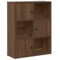 Preview: B?cherregal Braun Eichen-Optik 60x24x76,5 cm Holzwerkstoff