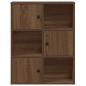 Preview: B?cherregal Braun Eichen-Optik 60x24x76,5 cm Holzwerkstoff