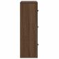 Preview: B?cherregal Braun Eichen-Optik 60x24x76,5 cm Holzwerkstoff