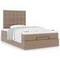 Preview: Ottoman-Bett mit Matratze Cappuccino-Braun 120x190cm Kunstleder