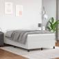 Preview: Boxspringbett mit Matratze Weiß 120x190 cm Kunstleder