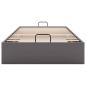 Preview: Ottoman-Bett ohne Matratze Grau 80x200 cm Kunstleder