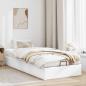 Preview: Ottoman-Bett ohne Matratze Weiß 80x200 cm Kunstleder