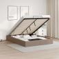 Preview: ARDEBO.de - Ottoman-Bett ohne Matratze Cappucino 140x200cm Kunstleder