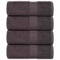 Preview: ARDEBO.de - Gästetücher FROGN 4 Stk. Anthrazit 30x50 cm 360 g/m²