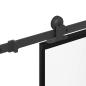 Preview: Schiebetür mit Beschlag 76x205 cm Hartglas & Aluminium