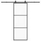 Preview: Schiebetür mit Beschlag 76x205 cm ESG-Glas & Aluminium