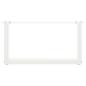Preview: Couchtischbeine U-Form 2 Stk. Weiß 70x(30-31) cm Stahl