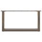 Preview: Couchtischbeine U-Form 2 Stk. Naturstahl 70x(30-31) cm Stahl
